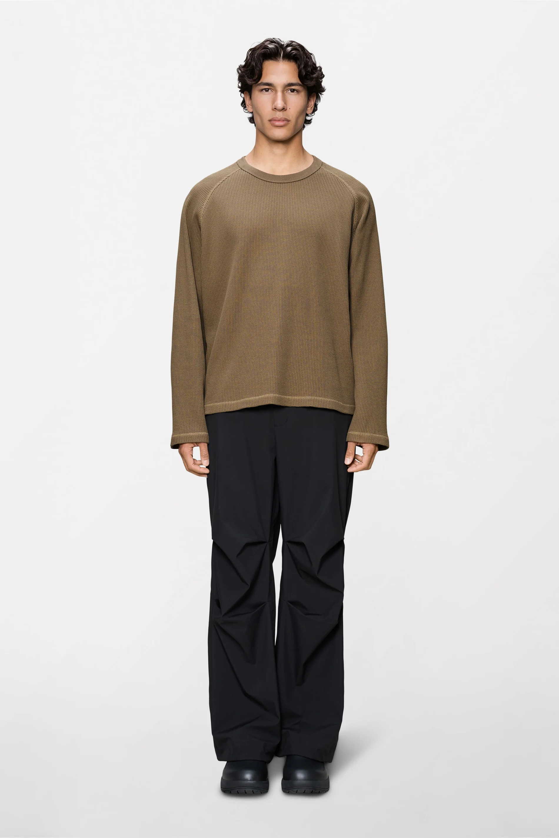 Waffle Long Sleeve T-Shirt Rains - Image 6
